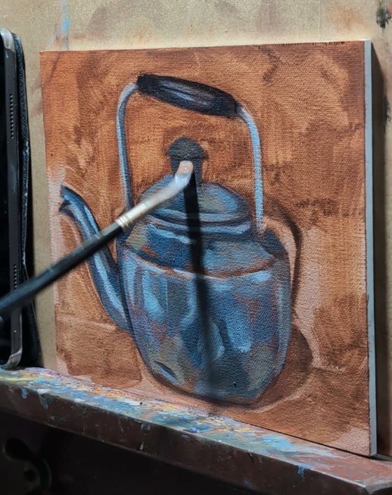 Antique Silver Kettle