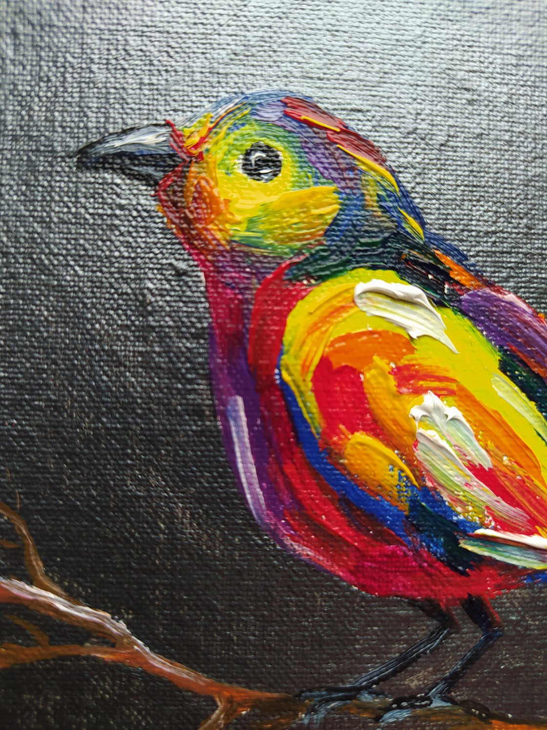 oil pastel drawings of birds