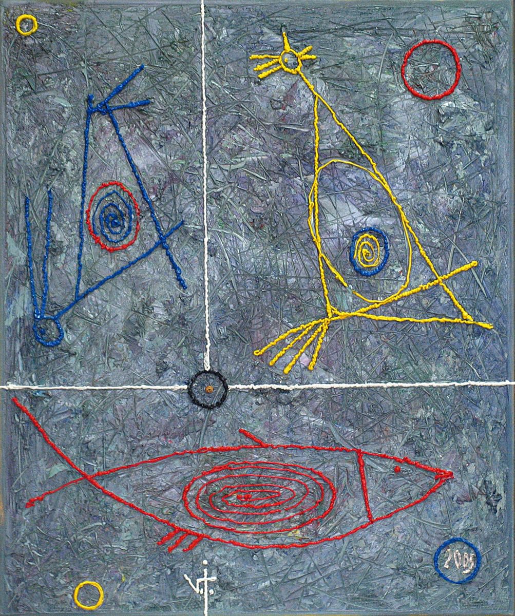 Impressionistic Animal Oil Painting By Viktor Ivaniv, 20 X 24", Minimalism. Signs Stories, Original Artwork