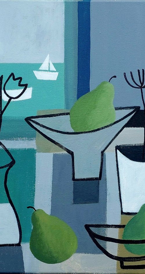 Three Pears by Jan Rippingham