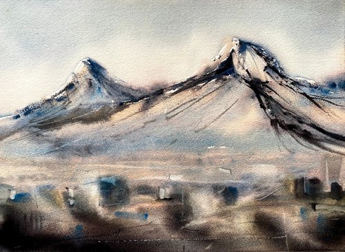 Ararat view 1 by Anna Boginskaia