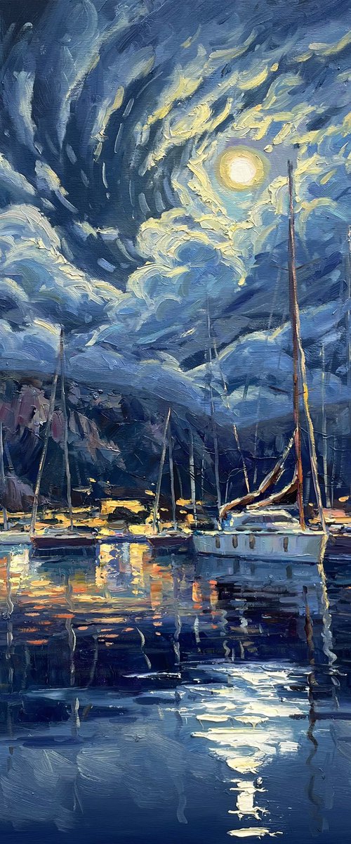 "Moon Harbor" by Evgeny Chernyakovsky