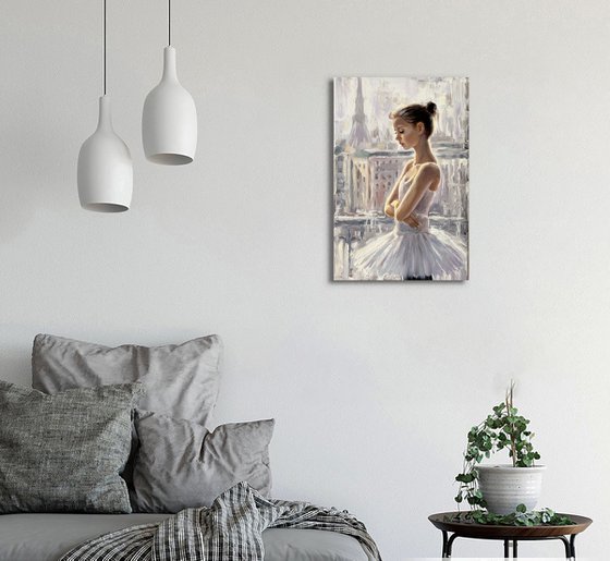 A ballerina girl in Paris