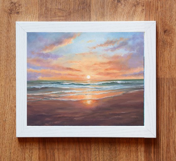 Peaceful beach sunset