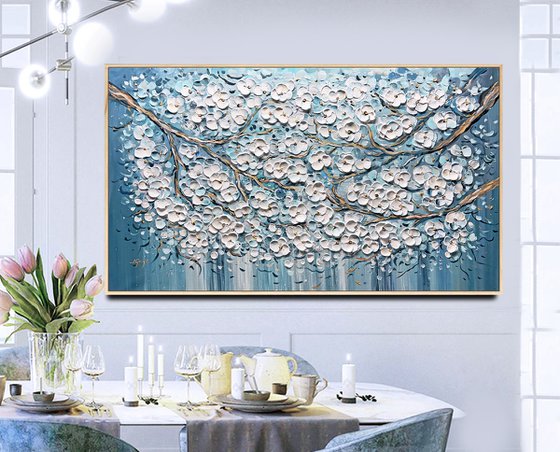 Blue Sakura Branches