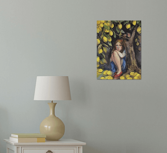 Under the lemon tree