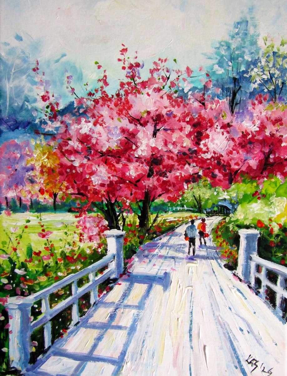 Spring Landscape By Kovacs Anna Brigitta, 12 X 16, Artwork For Sale On Artfinder