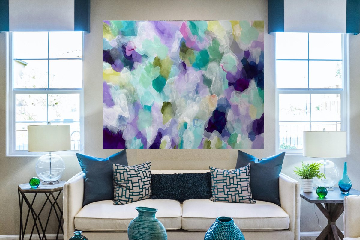 Lavender Dreams By Susan Wooler, 48 X 38, Artwork For Sale On Artfinder