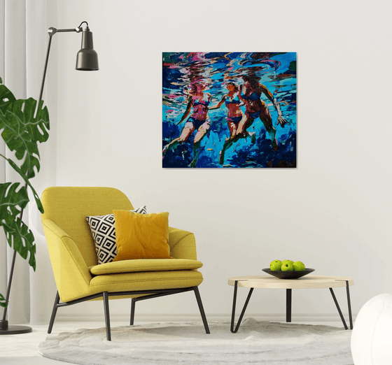 Under the clear water