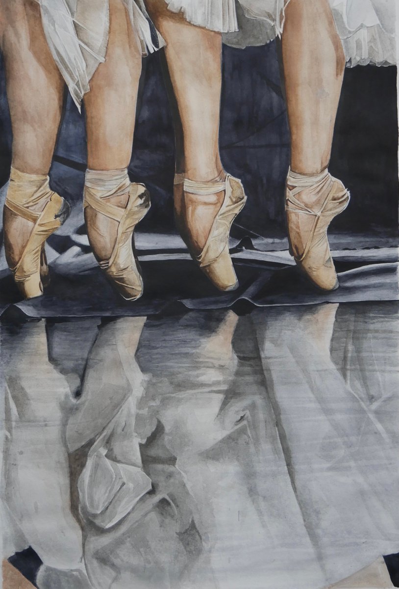 Photorealistic Portrait Watercolour By Vladyslava Proshchenko, 17 X 23", Refinement And Strength, Original Artwork