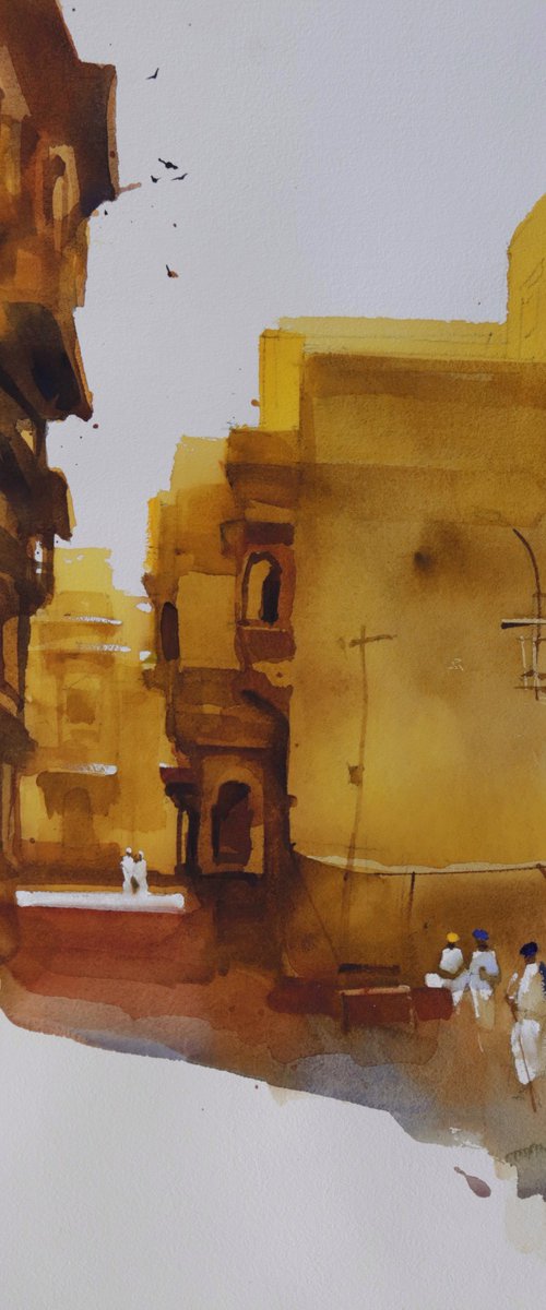 Jaisalmer yellow morning by Prashant Prabhu