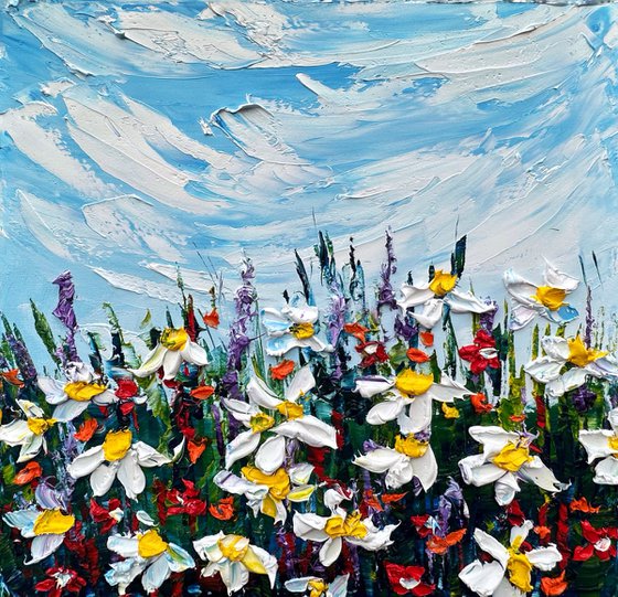 Wild Flowers deep impasto