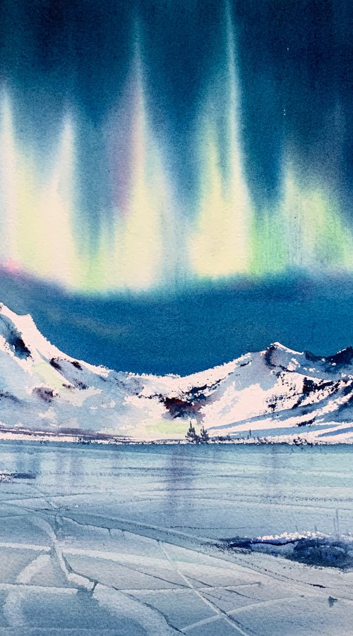 Aurora borealis #15 by Eugenia Gorbacheva