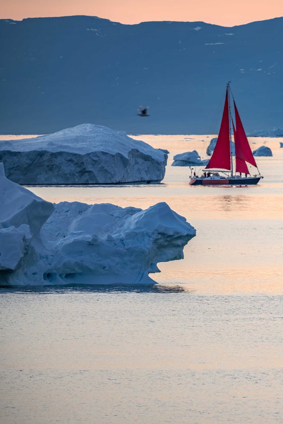 SUNSET IN GREENLAND