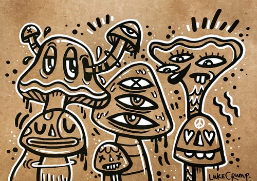 Mushroom Family by Luke Crump