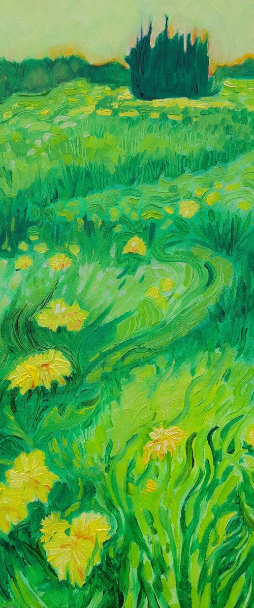 Dreamy Dandelion Spring by Mary Kemp