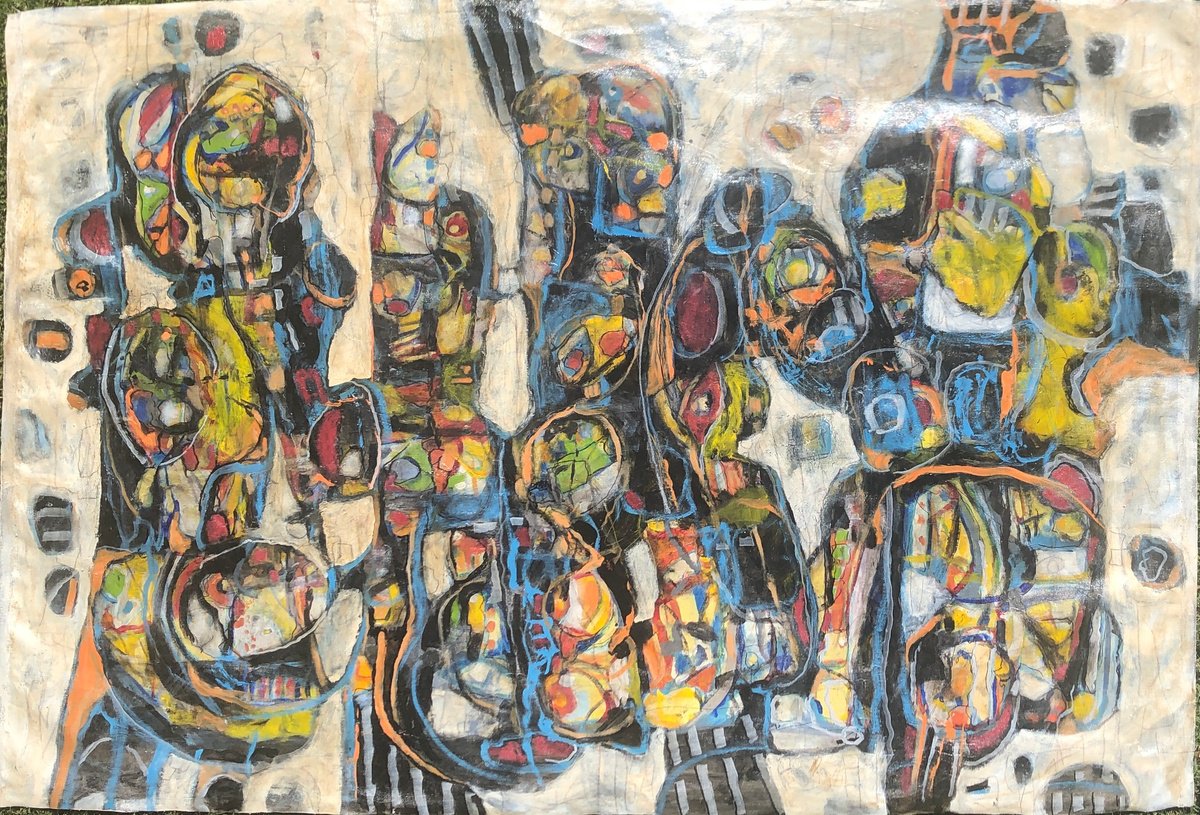 Friends 10 By Jeffrey Davies, 58 X 38, Artwork For Sale On Artfinder