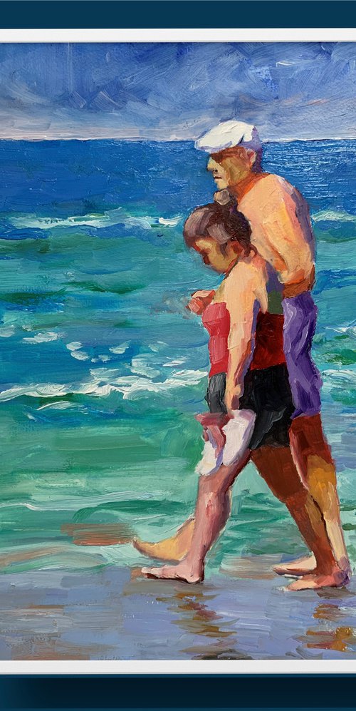 Couple on the beach. by Vita Schagen