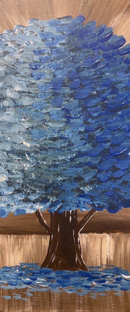 Blue Tree by Aisha Haider
