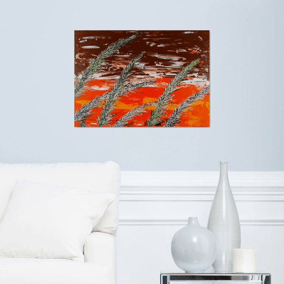 Grass In Brown Color