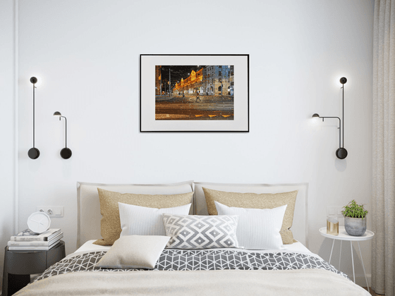 " Nuit. Rue de la Corraterie. Genève "  Limited Edition 1 / 15