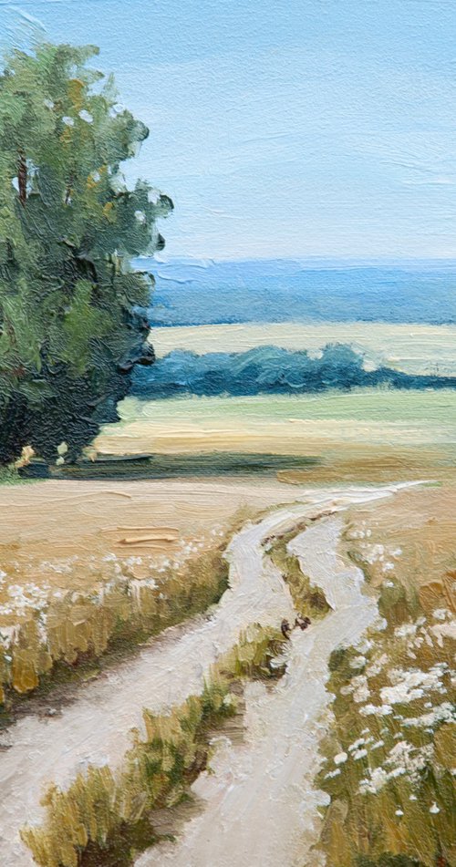 Country landscape by Tetiana Vysochynska