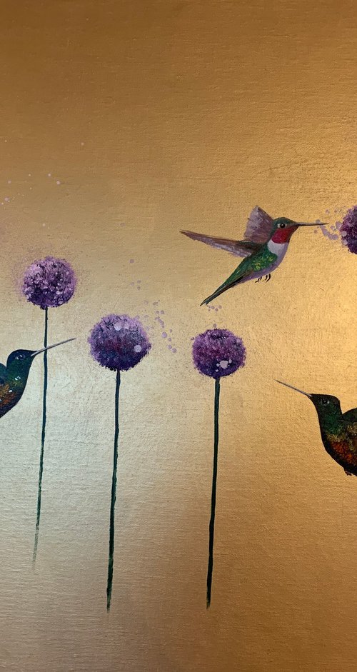 La Vie Est Belle ~ on Gold VIII by Laure Bury