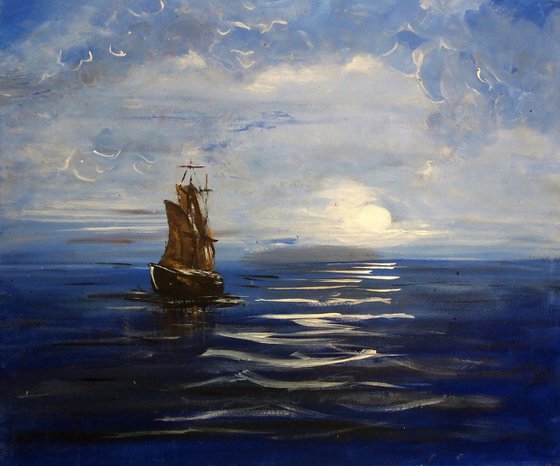 Moonlight sailing