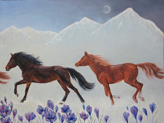 Leap into Spring/Horses