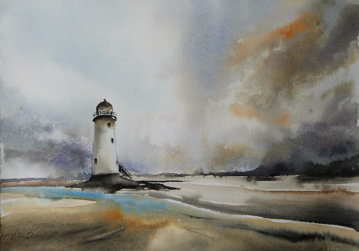 Point of Ayr Lighthouse. by Graham Kemp