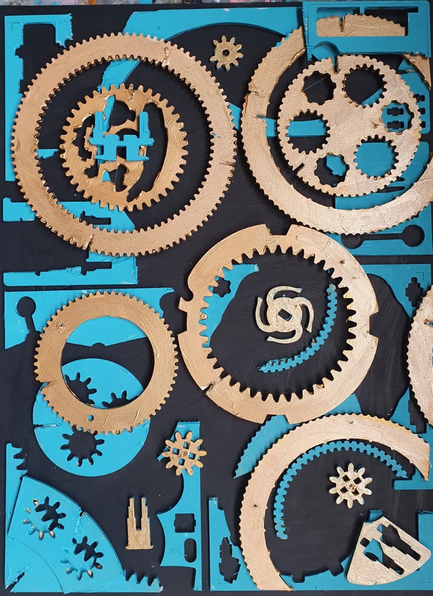 Abstract Acrylic Painting By Colin Ross Jack, 12 X 17, Rokr #3, Original Artwork