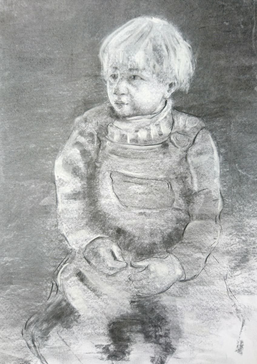 Portrait of a boy by Katerina Kovalova