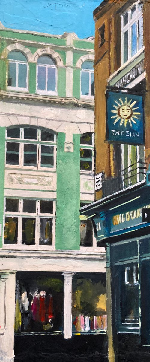 Bright Sunny Day in Soho, London by Andrew  Reid Wildman
