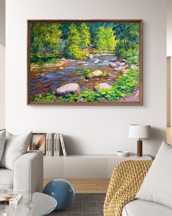 April morning at the temple