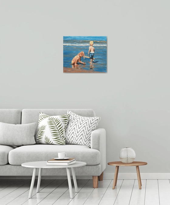 Children at the sea