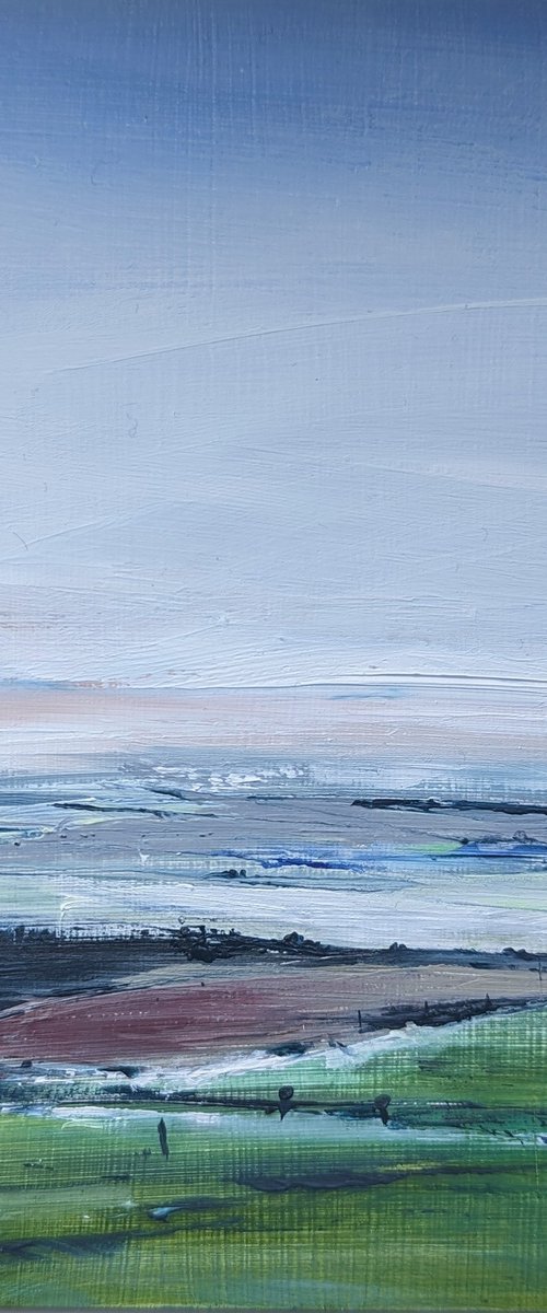 Miniature Abstract Chilterns Landscape #8 by Jo Earl