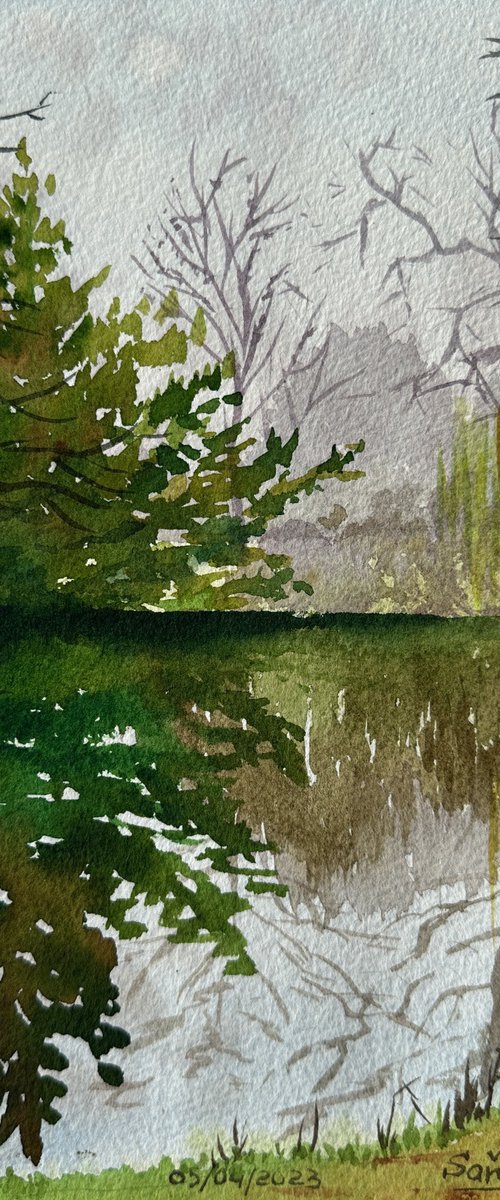 Early spring in the park by Oleksandra Padushyna