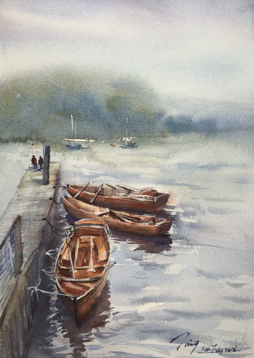 Windermere in the Rain 2 by Jing Chen