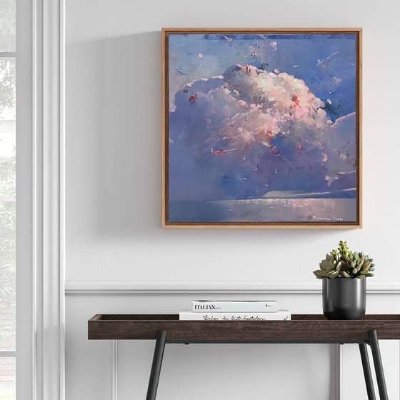 Clouds. Blushing Sky of Taormina