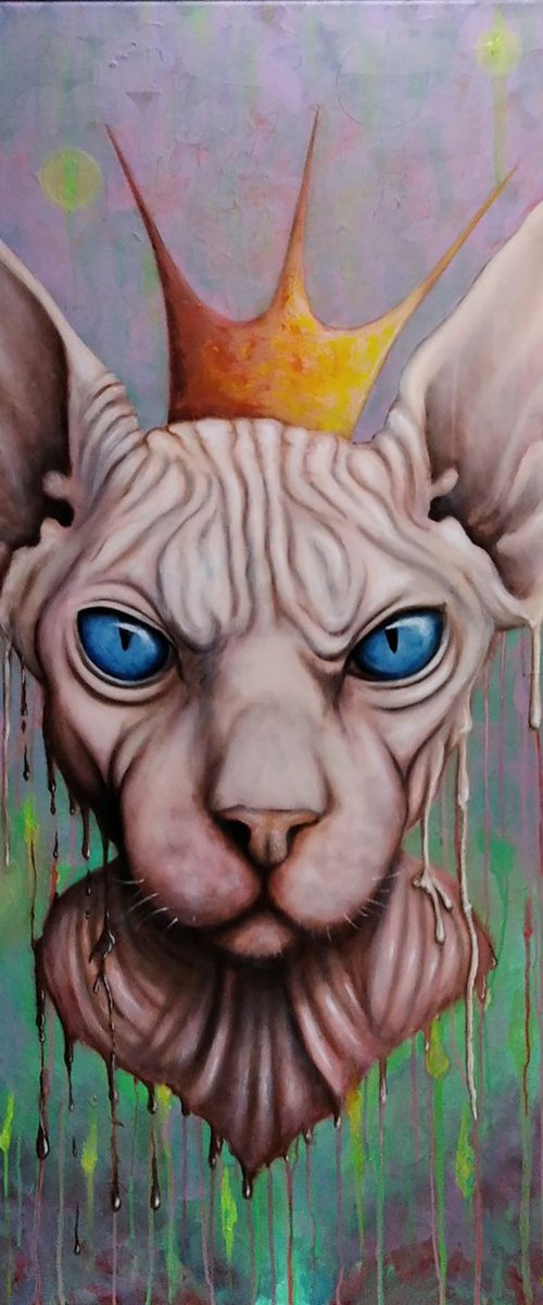"The Cat" 100x140cm by Sergii Donovyi