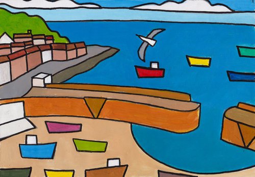 "Mousehole harbour" by Tim Treagust