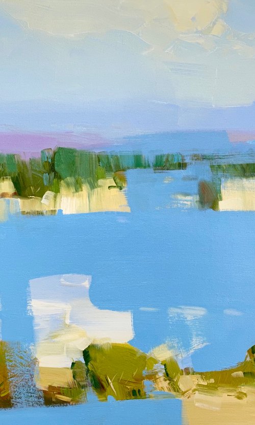 Reflections, Original oil painting, Handmade artwork, One of a kind by Vahe Yeremyan