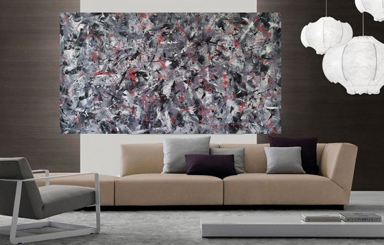 Abstract  Modern Hand Painted  ACRYLIC PAINTING on CANVAS by M.Y.