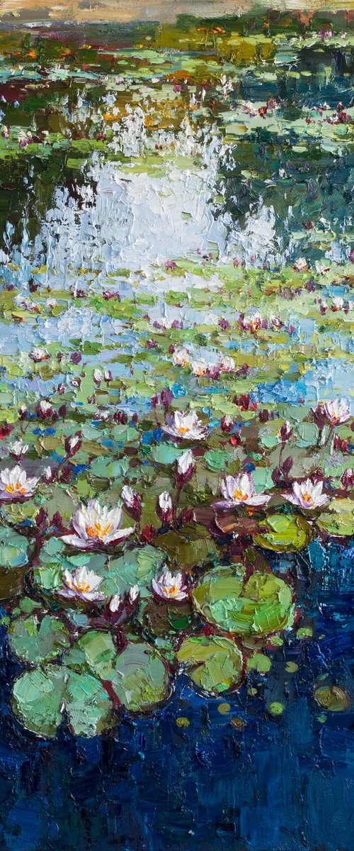 White water Lilies by Anastasiia Valiulina