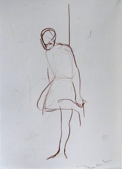 The Pencil Sketch, 21x29 cm ES7 by Frederic Belaubre