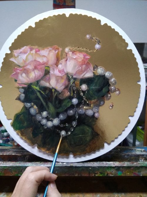 Roses And Pearls by HELINDA (Olga Müller)
