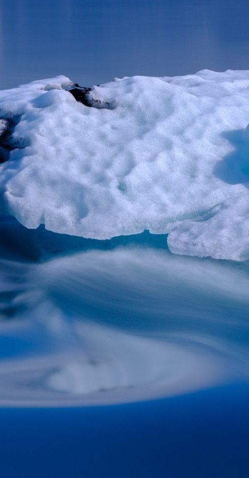 Ice flow, Jökulsárlón, Iceland by Baxter Bradford
