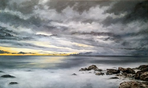 "Stillness" - Seascape - Landscape - Ocean by Katrina Case