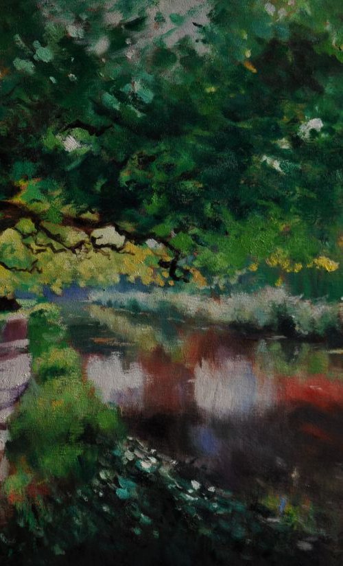 The Itchen near Winchester by John Welsh