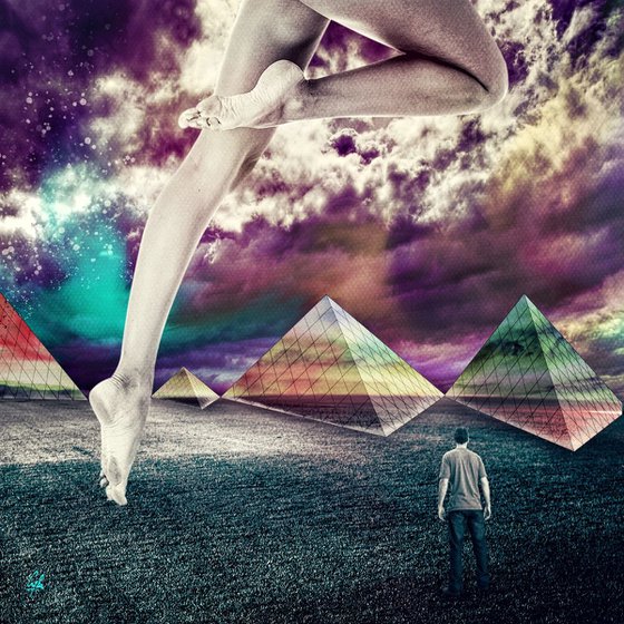 THE PYRAMID OF FREEDOM | 2015 | DIGITAL ARTWORK PRINTED ON PHOTOGRAPHIC PAPER | UNIQUE EDITION | 50 X 50 CM | HIGH QUALITY | SIMONE MORANA CYLA | PUBLISHED